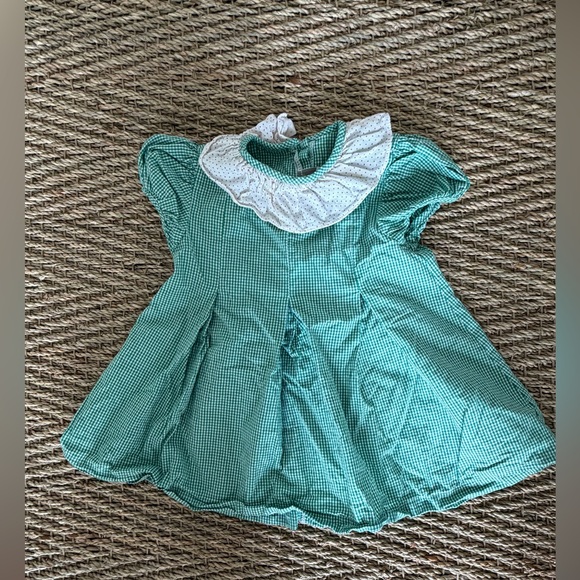 🎀 James & Lottie Outfit Bundle,Size 18M | Red Gingham Set + Green gingham Dress - Picture 2 of 10